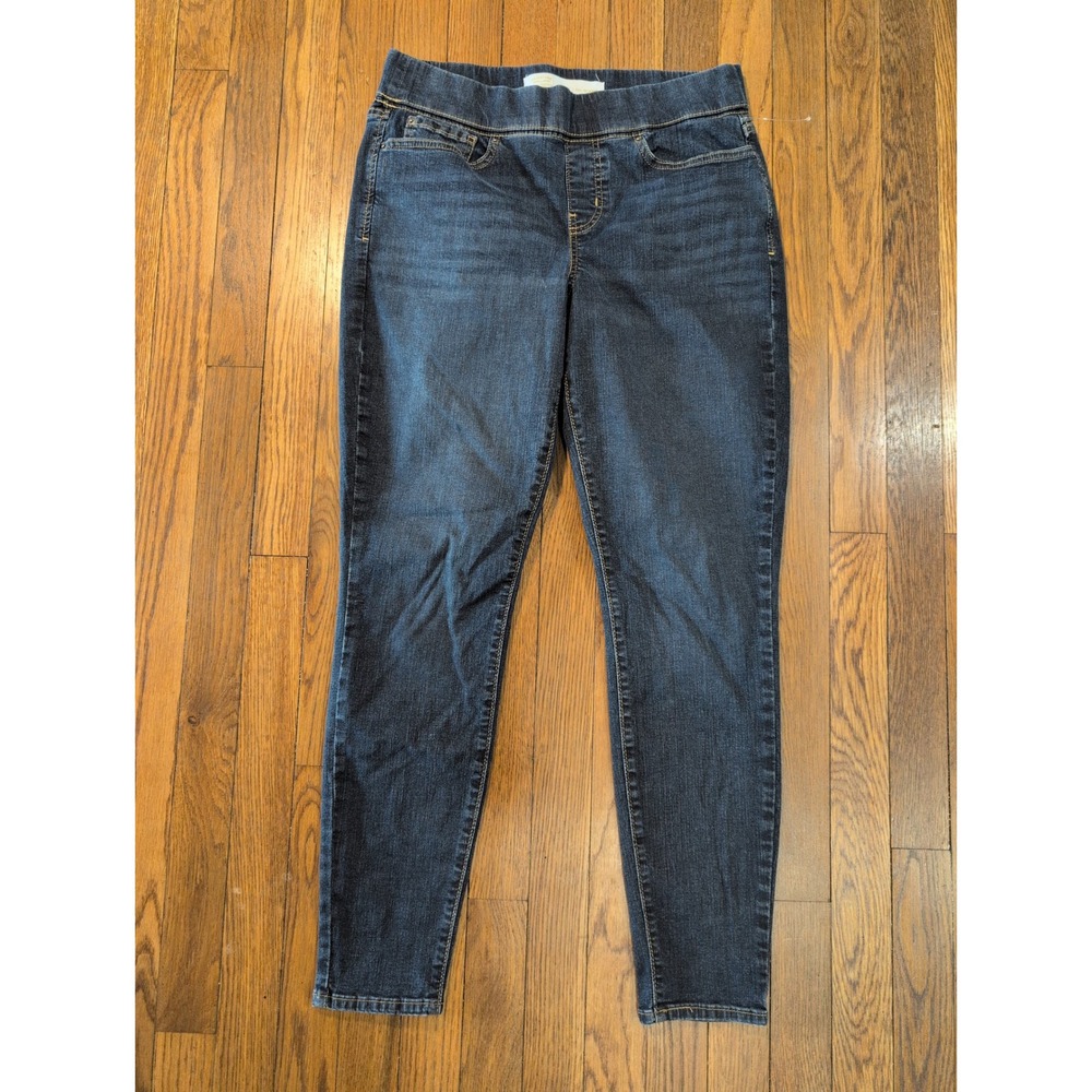 Signature by Levi Strauss Totally Shaping Pull On‎ Skinny Jeggings Dark Wash 10